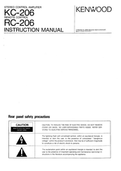 Kenwood KC-206 Instruction Manual