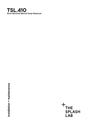 Splash Lab TSL.410.BR Installation And Maintenance Manual