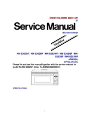 Panasonic NNS263WF - MICROWAVE OTR Service Manual