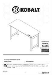 Kobalt 0595505 Assembly Instructions Manual