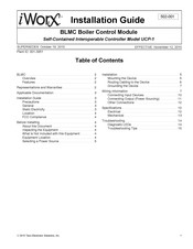 Taco Electronic Solutions iWorx UCP-1 Installation Manual