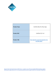 GAOTek GAOTek-TLT-143 Instruction Manual