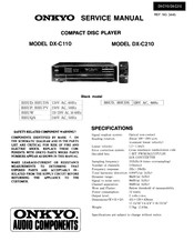 Onkyo DX-C110 Service Manual