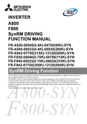 Mitsubishi Electric FR-A842-07700-12120-SYN Function Manual