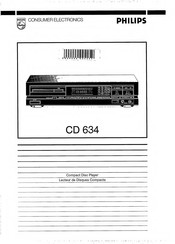 Philips CD634 Manual