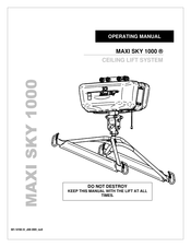 Arjo Maxi Sky 1000 Operating Manual