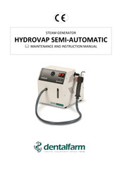 dentalfarm HYDROVAP SEMI-AUTOMATIC Maintenance And Instruction Manual