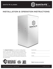 Therma-Stor Santa-Fe Classic Installation & Operation Instructions