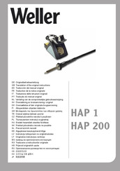 Weller WSR 209 Original Instructions Manual