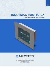 Mikster INDU iMAX 1000-TC-LX User Manual