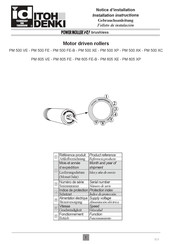 ITOH DENKI PM 500 FE-B Installation Instructions Manual