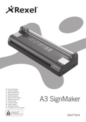 ACCO Brands Rexel A3 SignMaker Instruction Manual