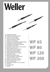 Weller T0052919399N Original Instructions Manual