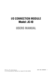 MG JC-IO User Manual