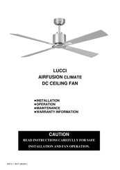 Beacon Lighting LUCCI Installation Operation Maintenance Warranty Manual