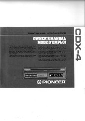 Pioneer CDX-4 Owner's Manual