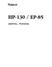 Roland HP-130 Owner's Manual