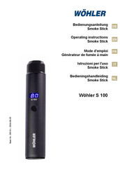 Wohler S 100 Operating Instructions Manual