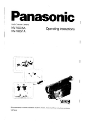 Panasonic NV-VX3/1A Operating Instructions Manual