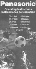Panasonic CT-32G3 Operating Instructions Manual