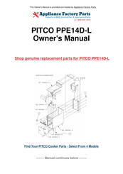 Pitco PPE14D-L Installation & Operation Manual