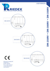 Riedex DM-250 RV User Manual