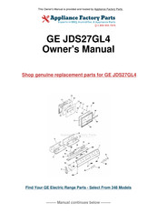 GE JDS27GL4 Use And Care Manual