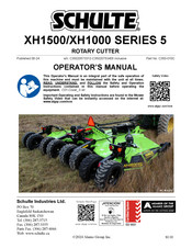 Schulte XH1500 Series Operator's Manual