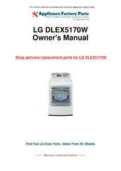 LG DLEX5170 Series Owner's Manual