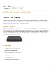 Cisco Meraki Z3C Hardware Installation Manual