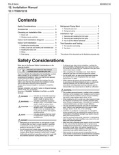 Daikin RXL-W Series Installation Manual