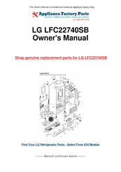 LG LFC22740SB Service Manual