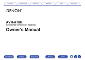 Denon AVR-A10H Owner's Manual