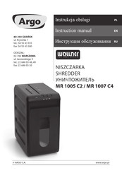 Argo MR 1005 C2 Instruction Manual
