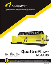 SnowWolf QuattroPlow HD Operation & Maintenance Manual