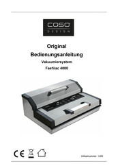 CASO DESIGN FastVac 4000 Instruction Manual