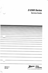 Zenith Data Systems Z-2300 Series Service Manual