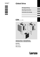Lenze EZN3A0055H045U Mounting Instructions