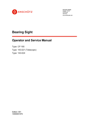 Anschutz 2014045 Operator's And Service Manual