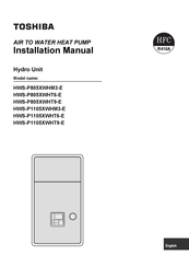 Toshiba HWS-P805XWHT6-E Installation Manual