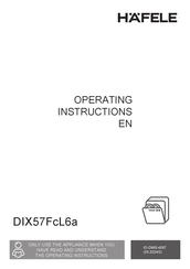 Häfele DIX57FcL6a Operating Instructions Manual