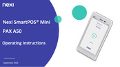 PAX A50 Operating Instructions Manual