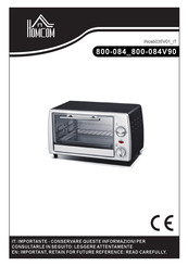 HOMCOM 800-084 Instruction Manual