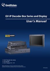 GeoVision GV-IP Decoder Box Ultra User Manual