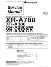 Pioneer XR-A380GR Service Manual