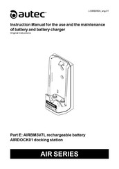 AUTEC AIRDOCK01 Instruction Manual For The Use And The Maintenance