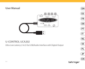 Behringer U-CONTROL UCA202 User Manual