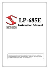 Sankosha LP-685E Instruction Manual