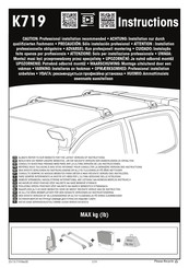 Yakima K719 Instructions Manual
