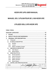 LEGRAND KEOR XPE 750 kVA User Manual